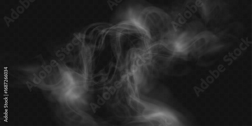 	
Realistic white smoke or mist effect with soft, swirling patterns on a transparent background. Perfect for overlays and atmospheric designs.