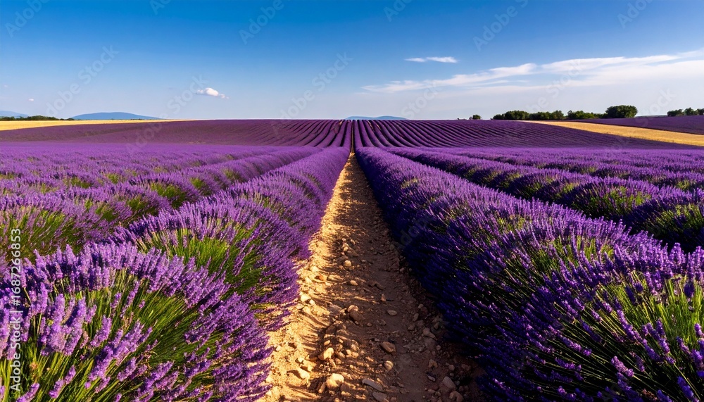 Obraz premium Lavender field expanse