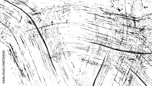 Black and White Distressed Grunge Background. Abstract Texture Illustration.