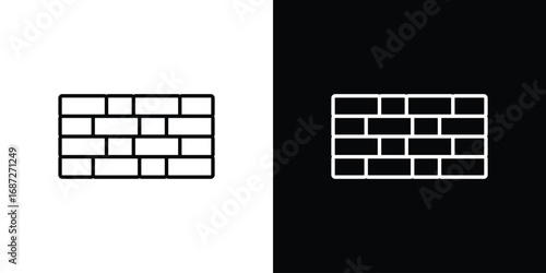 Wall icon design elements pack. Vector symbols for UI Designs