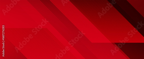 Red lines techno abstract background overlap layer on dark space with diagonal shape effect decoration. Modern trendy design in vector illustration