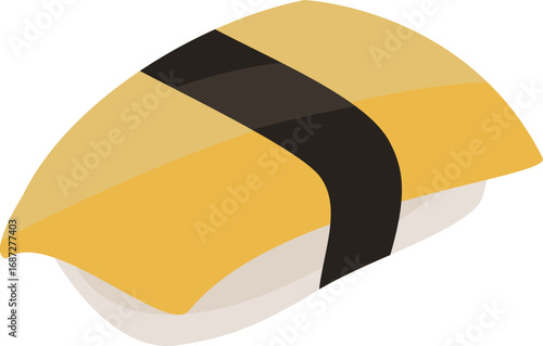 Egg Sushi Seaweed Wrap, Japanese Food