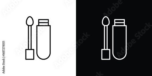 Lip gloss icon design elements pack. Vector symbols for UI Designs