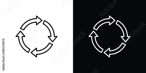 Life cycle icon design elements pack. Vector symbols for UI Designs