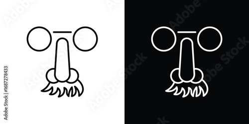 Joke day icon design elements pack. Vector symbols for UI Designs