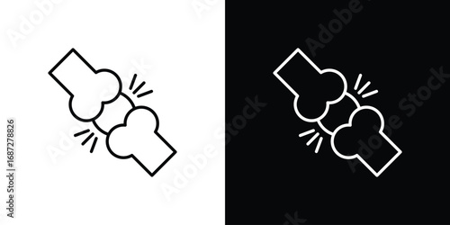 Herniated disc icon design elements pack. Vector symbols for UI Designs
