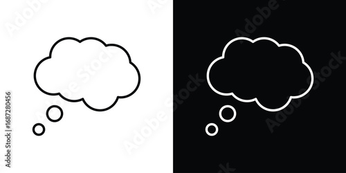 Dream cloud icon design elements pack. Vector symbols for UI Designs