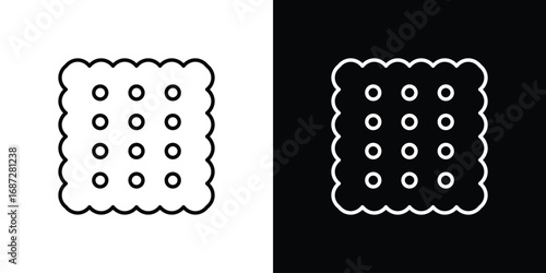 Crackers icon design elements pack. Vector symbols for UI Designs