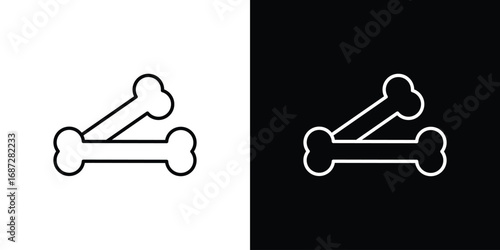 Bones icon design elements pack. Vector symbols for UI Designs