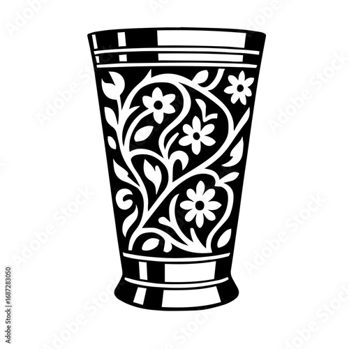 Lassi designer glass illustration vector