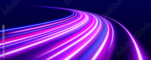 Waves of light twist in rhythmic patterns against a black canvas. Each motion creates a trail of glowing harmony. A digital dance of form and color unfolds.