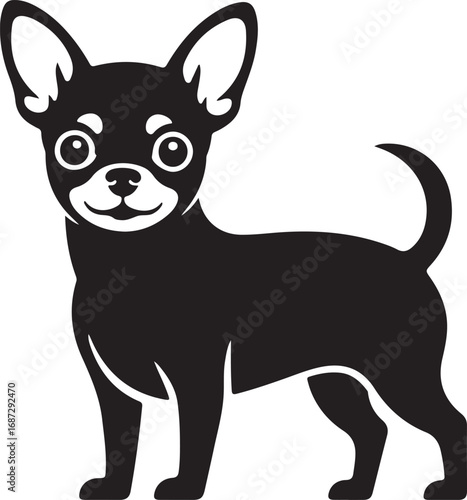 Cute Chihuahua Silhouette