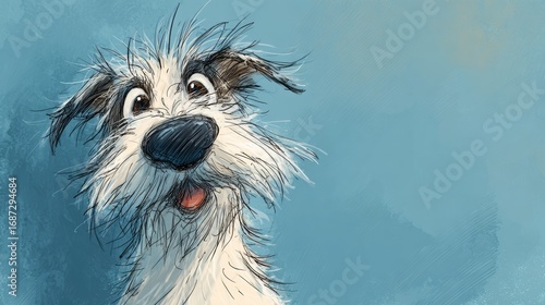 cute doodle dog wallpaper