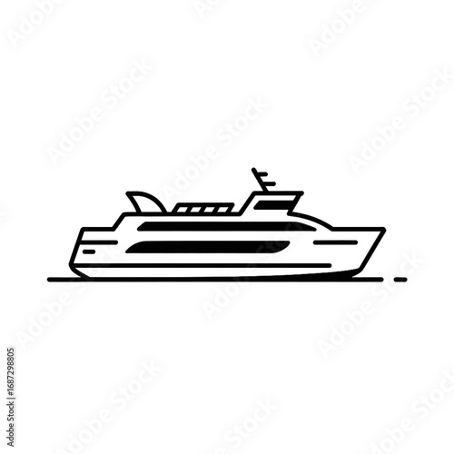 cruise ship icon