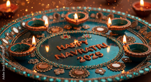 Wallpaper Mural Navratri 2025 series, poster for Navratri 2025 celebrations, wishes Torontodigital.ca