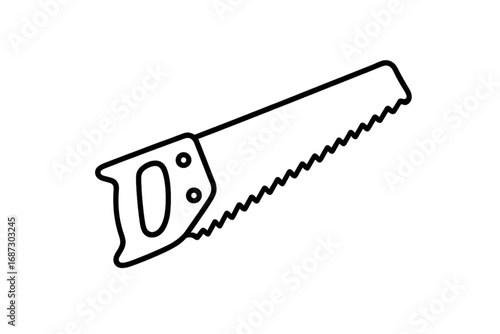 Chainsaw isolated on white