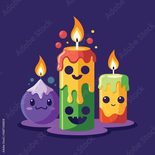 Playful Candle Characters
