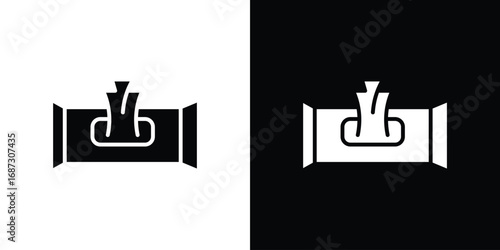 Wipes pack icons set. Black and white silhouette collection