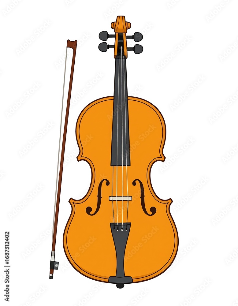 Fototapeta premium Violin illustration