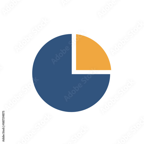 Visual representation of data distribution illustrating a segmented whole for analytical insights and reporting