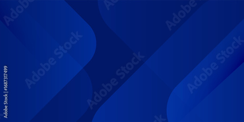 Abstract blue background. Modern simple blue geometric design. Minimal shapes. Suit for booklet, brochure, banner, poster, website, flyer, cover, corporate, backdrop. Vector illustration