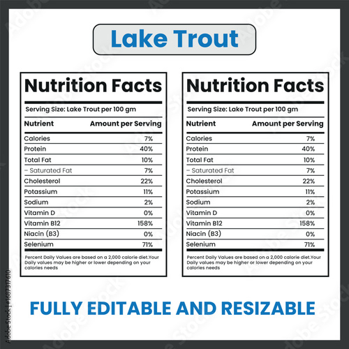 Lake Trout Fishing Fish Vector Clipart