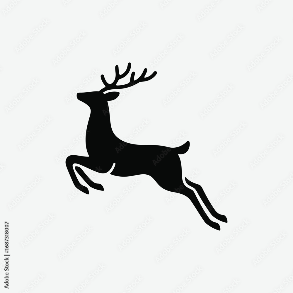 Fototapeta premium Download premium deer vector graphics including silhouettes, illustrations, outlines, and clipart. Perfect for t-shirt design, logos, wildlife art, hunting themes, and creative projects.