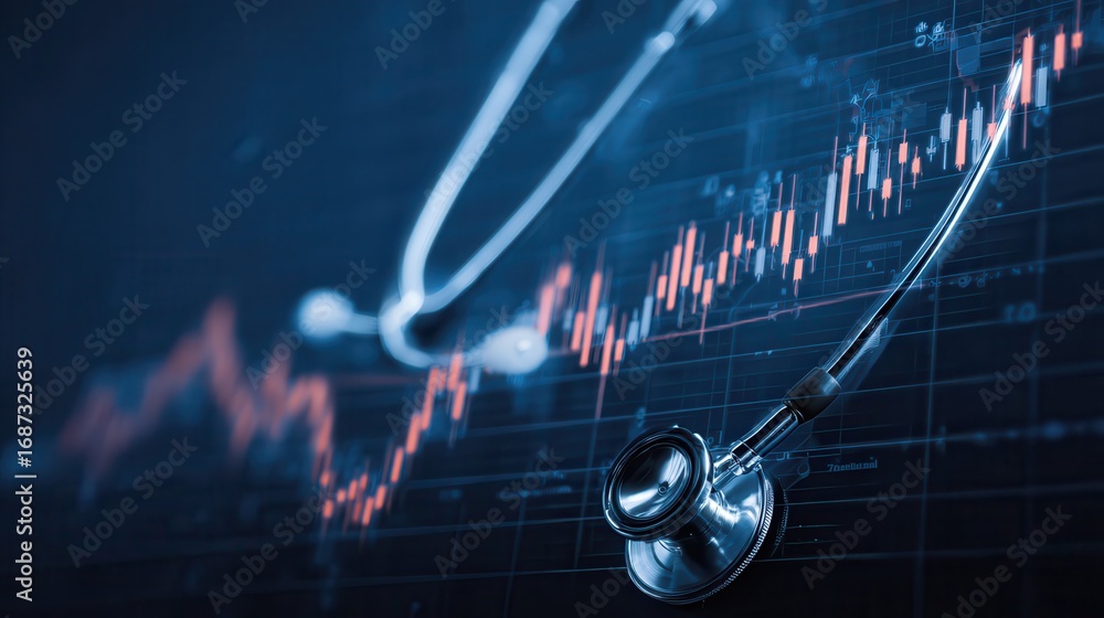 Fototapeta premium Medical Analysis of Market Trends.