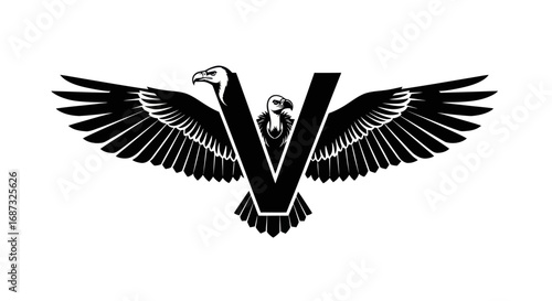 Stylized V-shaped logo featuring two eagles with outstretched wings.