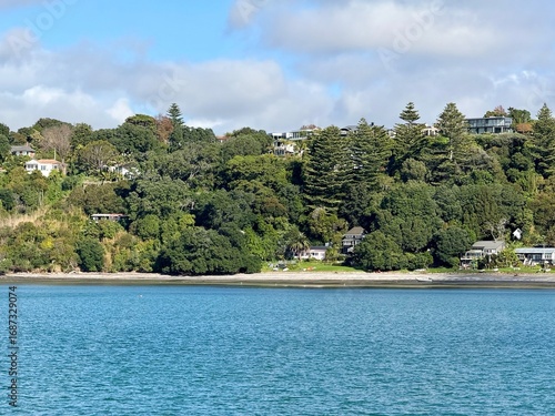 View of city of Auckland from the water