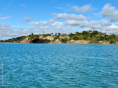 View of city of Auckland from the water