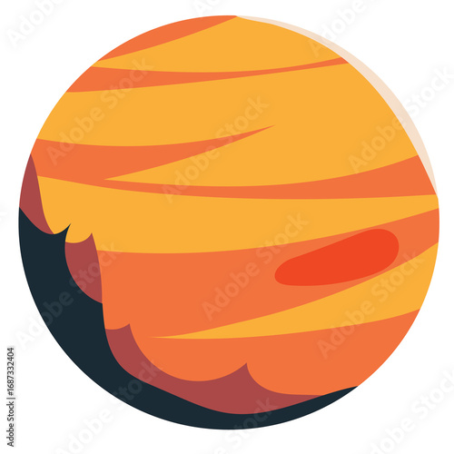 Fototapeta Naklejka Na Ścianę i Meble -  illustration of jupiter