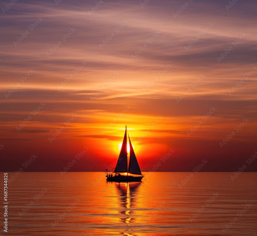 Fototapeta premium Twilight Ship