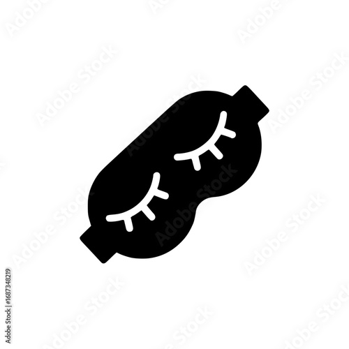 Sleep Mask Icon Peaceful Rest Vector Illustration for Relaxation and Comfort
