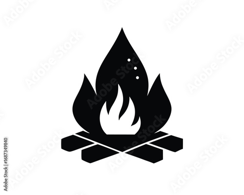 Campfire Icon Design