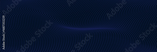 Abstract Waving Particle Technology Background Design. Abstract wave moving dots flow particles. suit fro banners,flayer,web