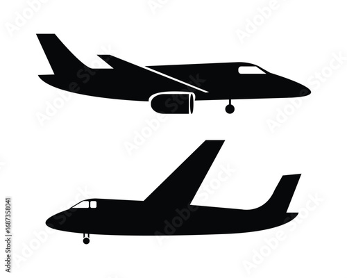 Simple airplane logo design for travel and airline branding
