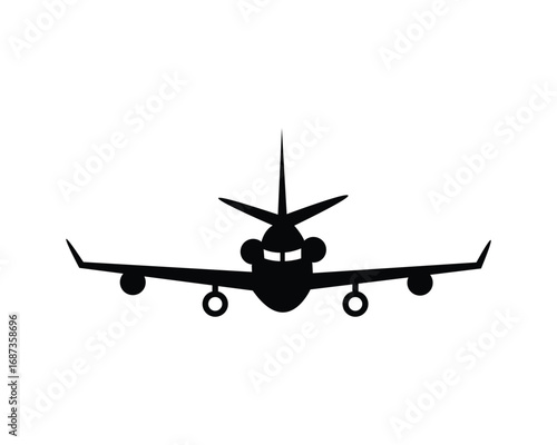 Flight and travel company logo with airplane graphic