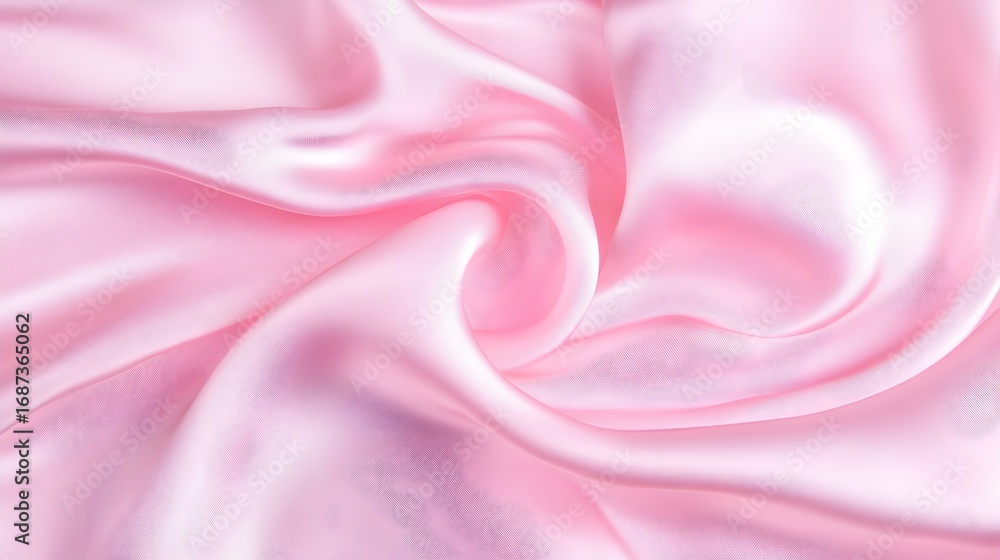 Obraz premium A pink fabric with a swirl pattern