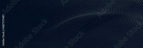 Abstract digital waving 3d particle technology background design. Futuristic moving dots particles.presentation,poster,website,simple design