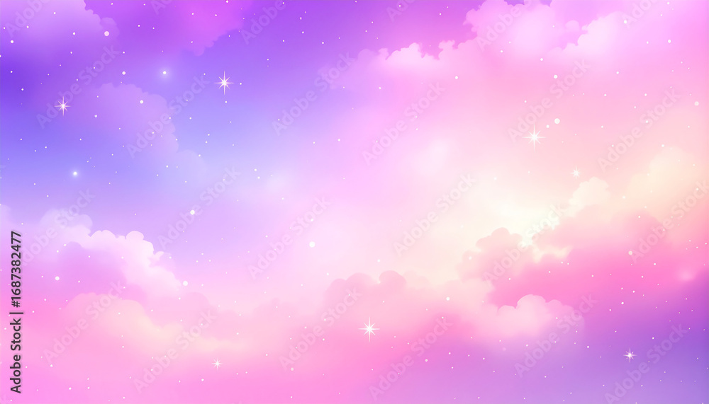 Fototapeta premium soft cloud sky abstract pastel colorful gradient spiritual healing background