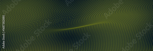 Abstract digital waving 3d particle technology background design. Futuristic moving dots particles, modern trendy design,poster,website