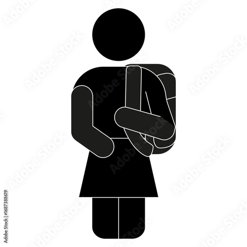 Freshman pixel perfect linear icon. Ninth grade student. High school pupil with rucksack. Thin line customizable illustration. Contour symbol. Vector isolated outline drawing. Editable stroke