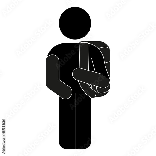 Freshman pixel perfect linear icon. Ninth grade student. High school pupil with rucksack. Thin line customizable illustration. Contour symbol. Vector isolated outline drawing. Editable stroke