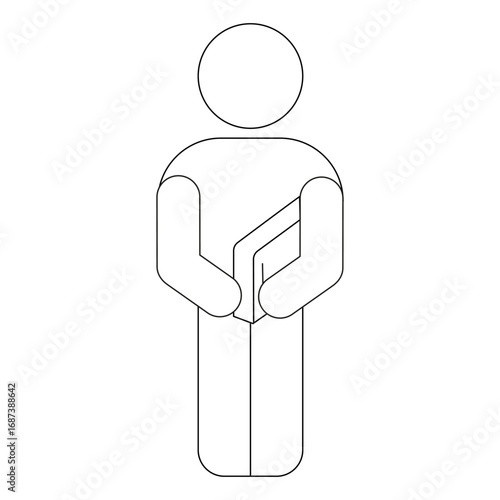 Freshman pixel perfect linear icon. Ninth grade student. High school pupil with rucksack. Thin line customizable illustration. Contour symbol. Vector isolated outline drawing. Editable stroke