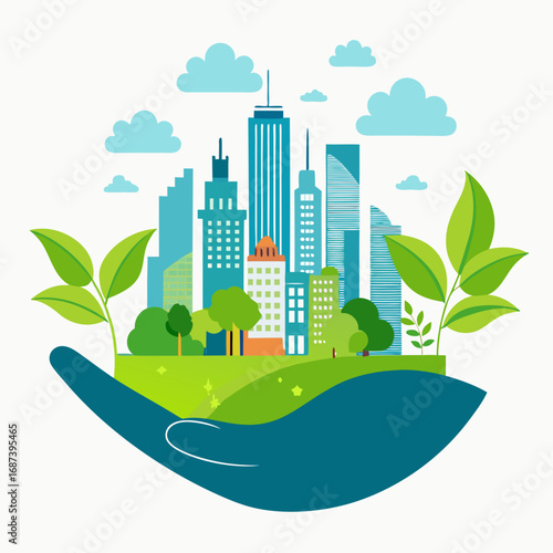 vector illustration of city