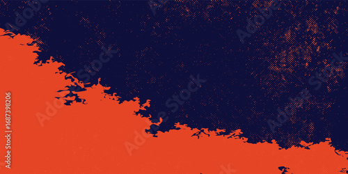 Abstract grunge speed lines style dark blue and light color halftone banner design template. vector