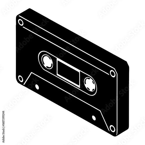 Isometric audio cassette tape