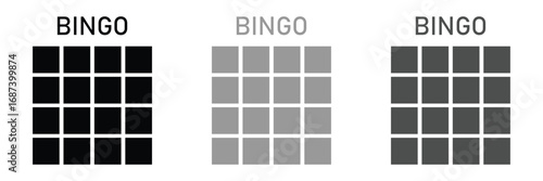 Bingo board icon. lottery tickets sign. lotto bingo cards symbol. flat style. vector illustration. eps 10 .