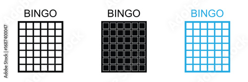 Bingo board icon. lottery tickets sign. lotto bingo cards symbol. flat style. vector illustration. eps 10 .